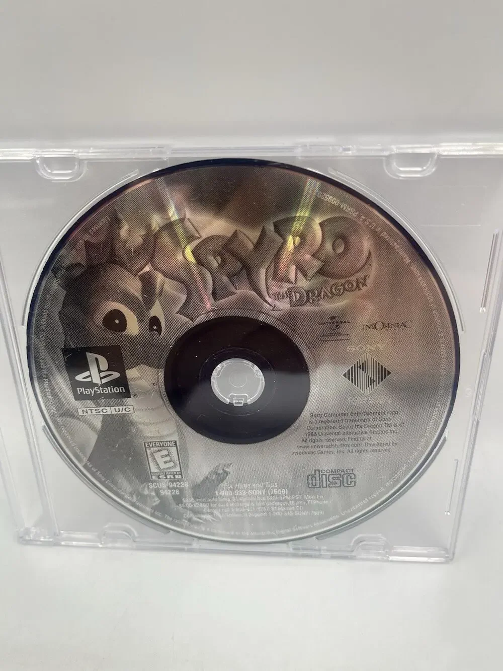 Spyro The Dragon (PlayStation 1 PS1) Greatest Hits Disc TESTED